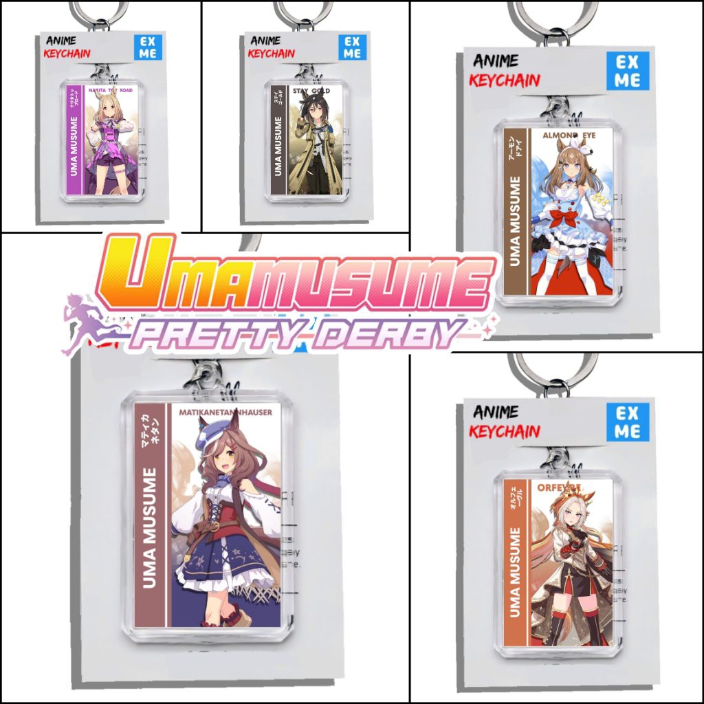 Gantungan Kunci Uma Musume - Keychain Uma Musume Pretty Derby - Ganci Anime - Gantungan Kunci Matika