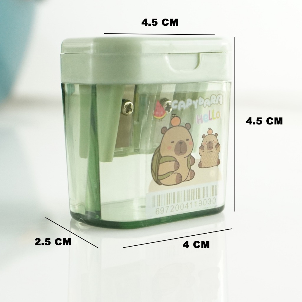 

Rautan Capybara 2 Lubang – Tempat Serutan Pensil dengan PenampungGJ-070503