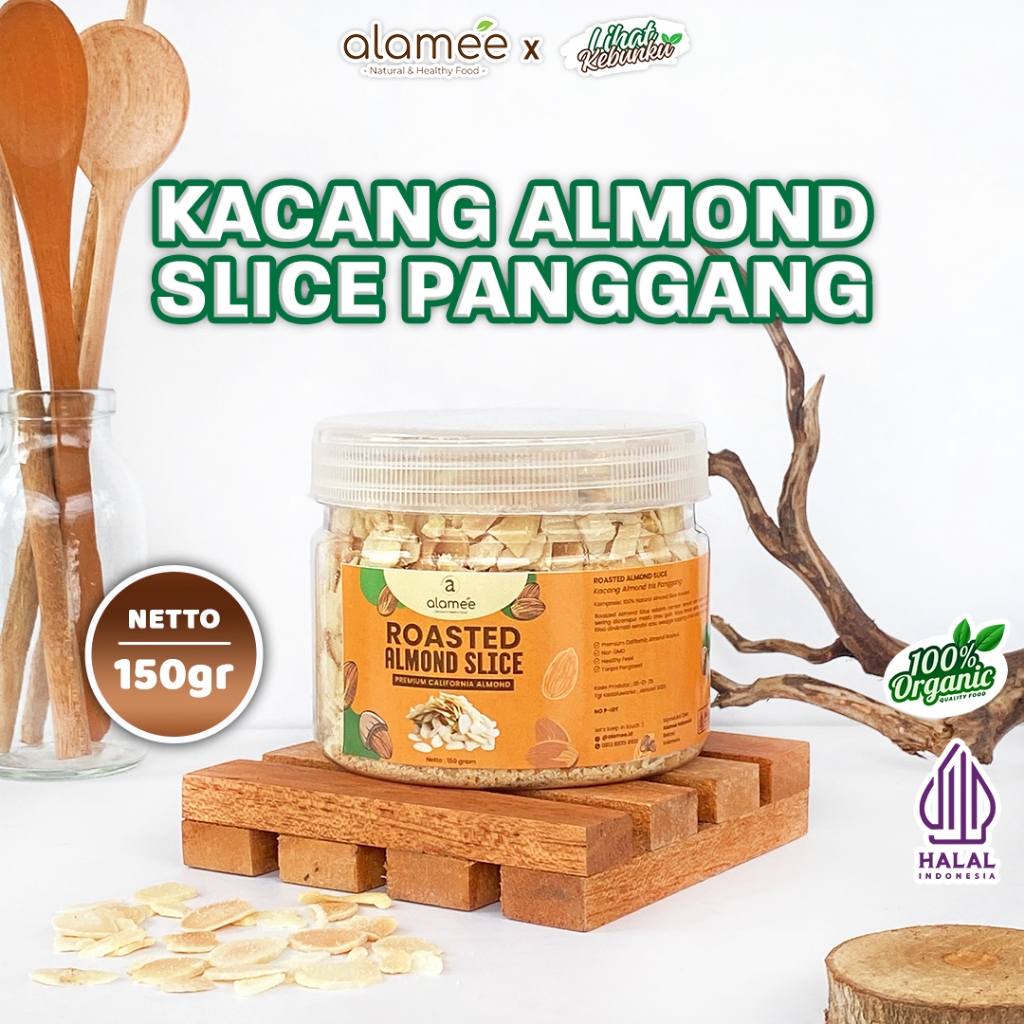 

ALAMEE Almond Panggang Slice Roasted Almon Iris Topping Toping Kacang 150gr LIHAT KEBUNKU