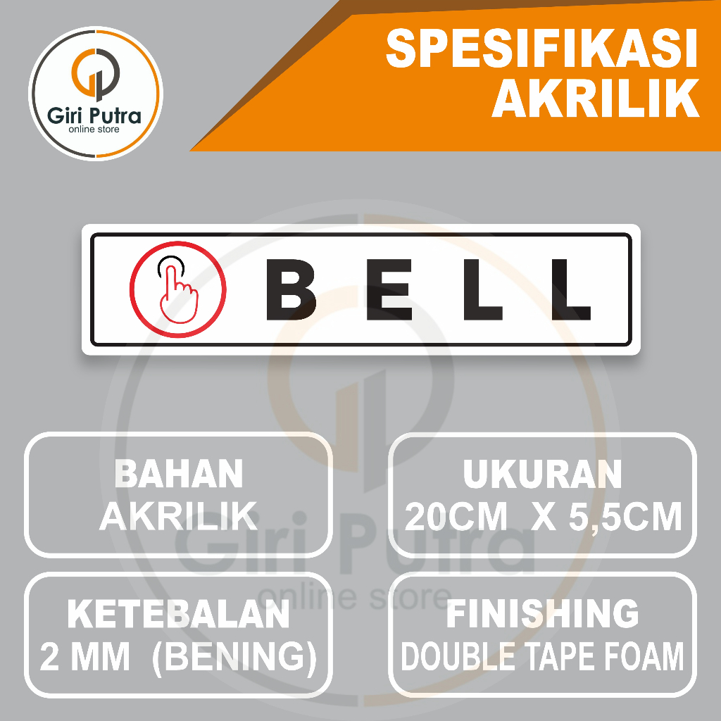 BELL / TANDA BELL / AKRILIK TEMPEL