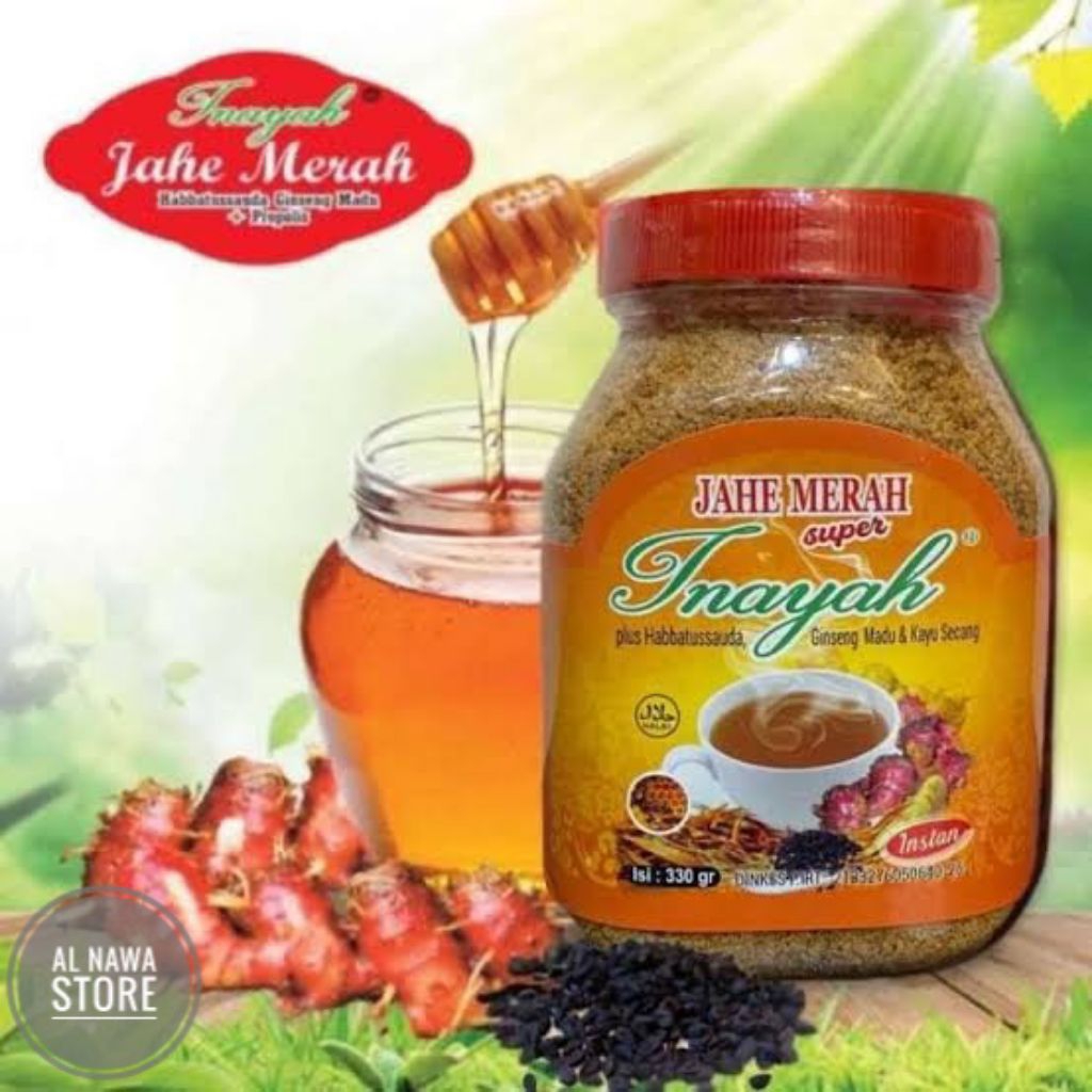 

Yusfistore Jahe Merah Inayah 330 gr - Peningkat Imunitas Tubuh Daya Tahan Tubuh