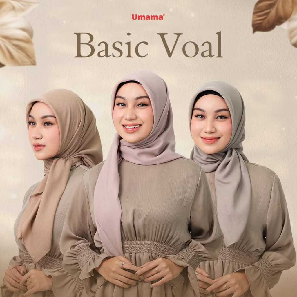 Umama Basic Voal - Hijab Segiempat Basic Voal Umama Polos