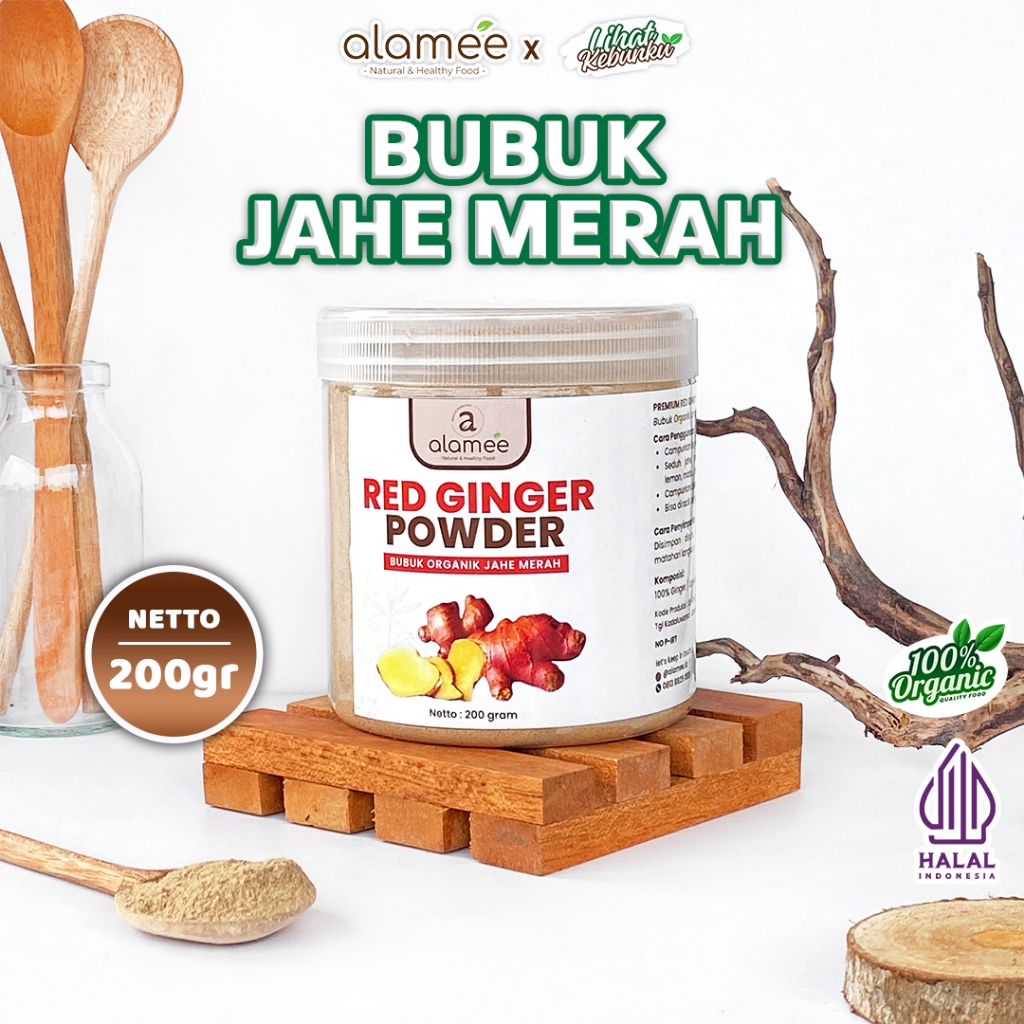 

ALAMEE Jahe Bubuk Merah Red Ginger Powder Serbuk Minuman Bumbu Dapur Masak Tanpa Gula 200gr LIHAT KEBUNKU
