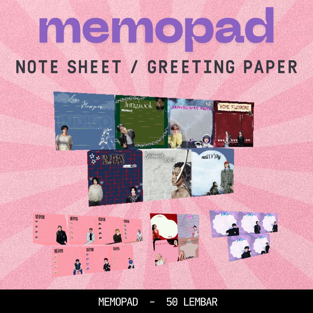 

Memopad KPOP Tanpa Lem