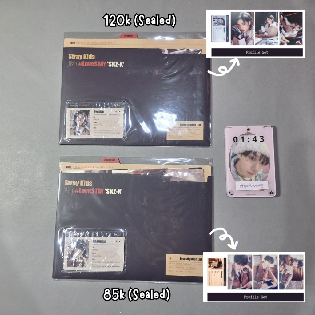 [SEALED] Stray Kids SKZ-X Profile Set Member SKZ X Straykids Bangchan Lee Know Changbin Hyunjin Han 
