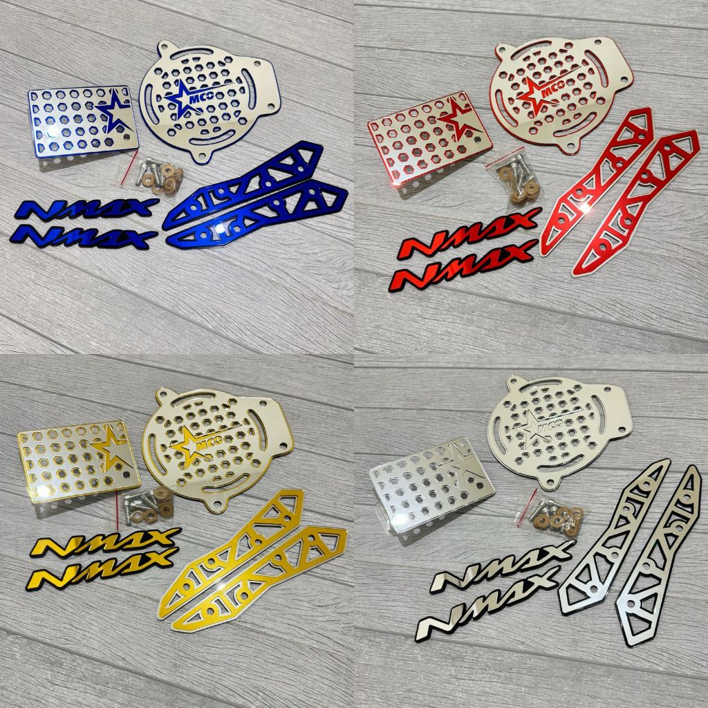 PAKET LENGKAP COVER CVT NMAX NEW 2020-2023 SERIES BINTANG PAKET COVER CVT GARNISH TWOTONE EMBLEM TWO