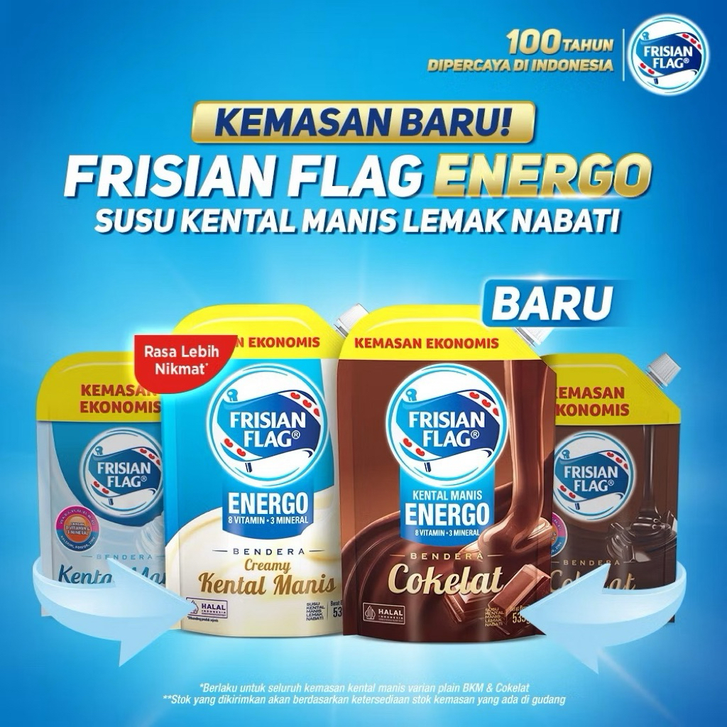 

Frisian Flag SKM 535g Pouch – Susu Kental Manis Putih dan Cokelat, Praktis & Ekonomis