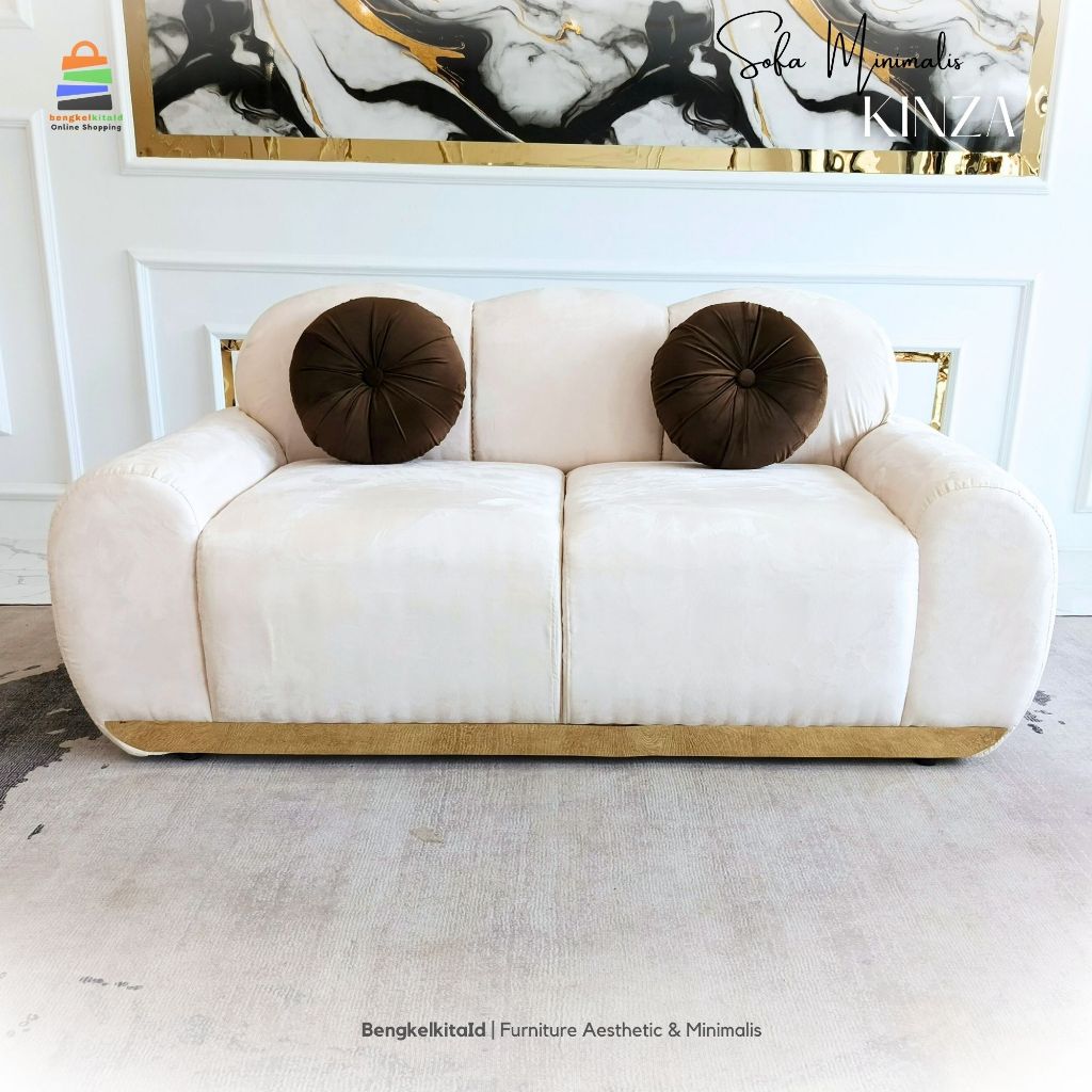 Kinza Sofa Ruang Tamu Sofa Minimalis  Sofa Aesthetic  Sopa Minimalis Ruang Tamu