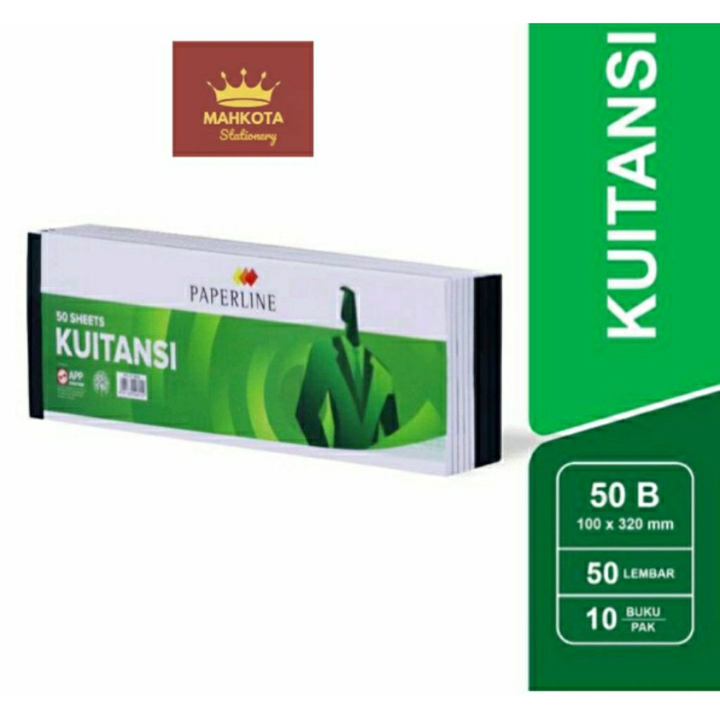 

Buku kwitansi Paperline 50/Kwitansi B 50 1 Pack (10 Buku)