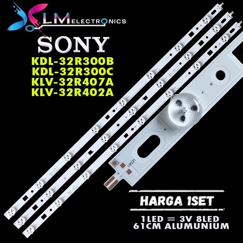 BACKLIGHT SONY 32 8LED 8K 8 KANCING 8 MATA BACKLIGHT TV LED SONY 32 3PCS