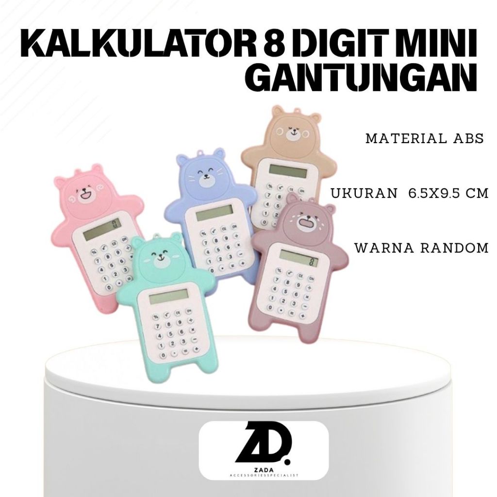 

Kalkulator 8 Digit Mini Kalkulator Portable Desain Kartun Beruang Murah Gratis Ongkir Bisa Cod