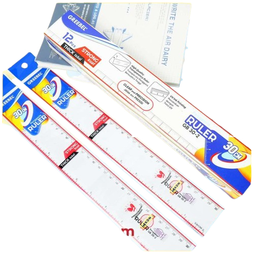

Penggaris Greebel Transparan 30cm 30-1/ Ruler / Penggaris Plastik Sekolah