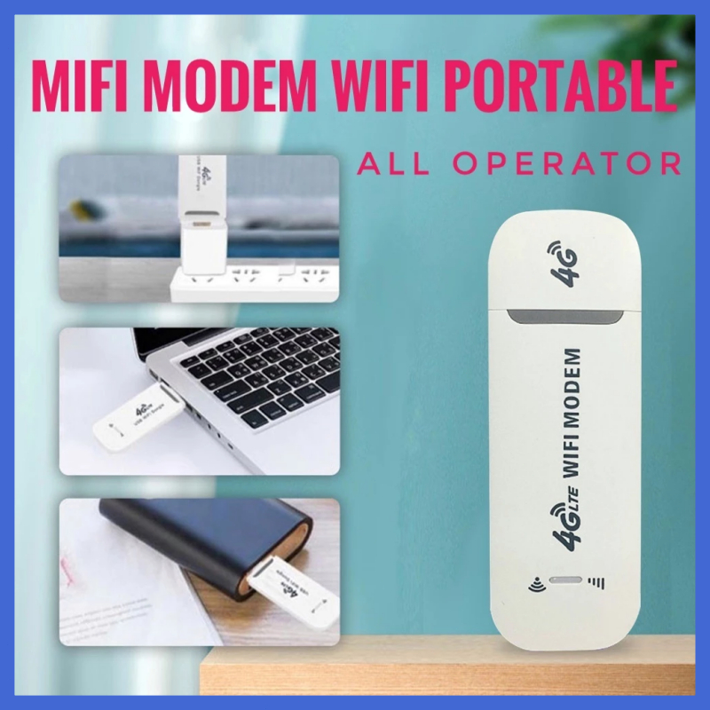 MODEM WIFI 4G ALL OPERATOR SIM CARD 150 MBPS PORTABLE / Modem Wifi 4G All Operator