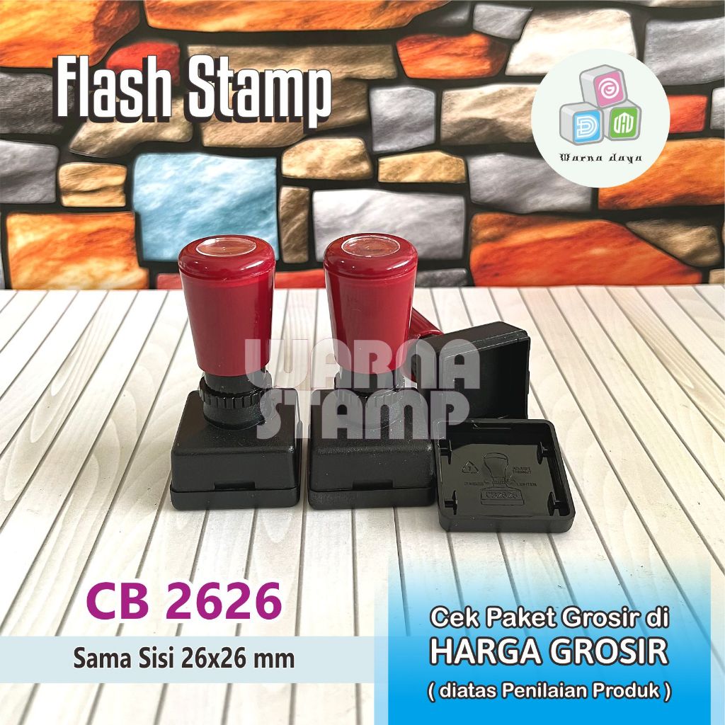 

Gagang Stempel Flash 2626 mm Paket Grosir 1 - 20 Biji / Gagang Stamp Flash Sama Sisi / Hanya Gagang Saja
