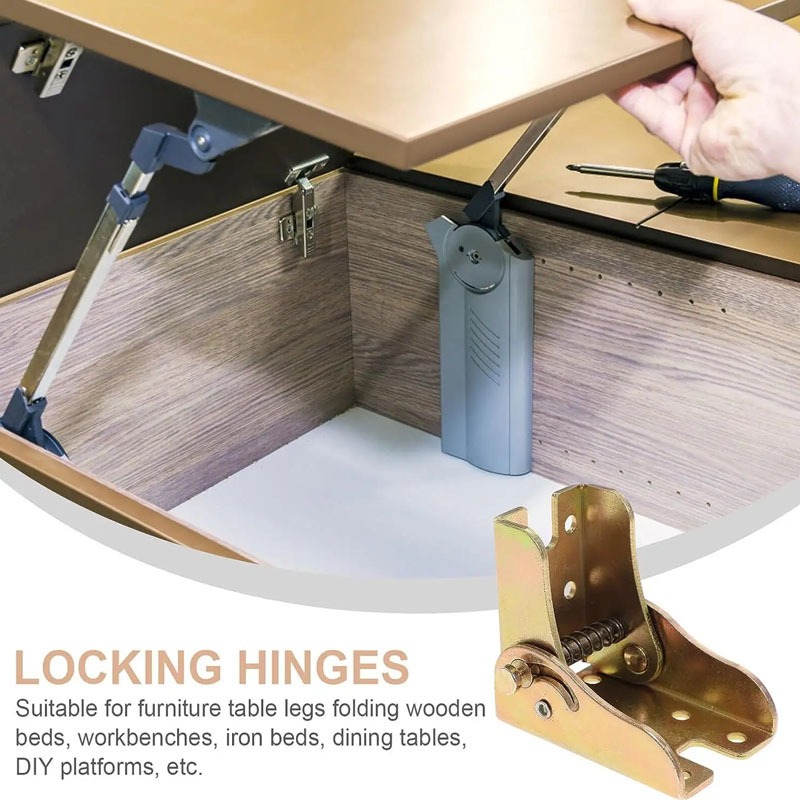 Braket Engsel Kaki Meja Siku Lipat / Engsel Siku Kaki Meja Lipat