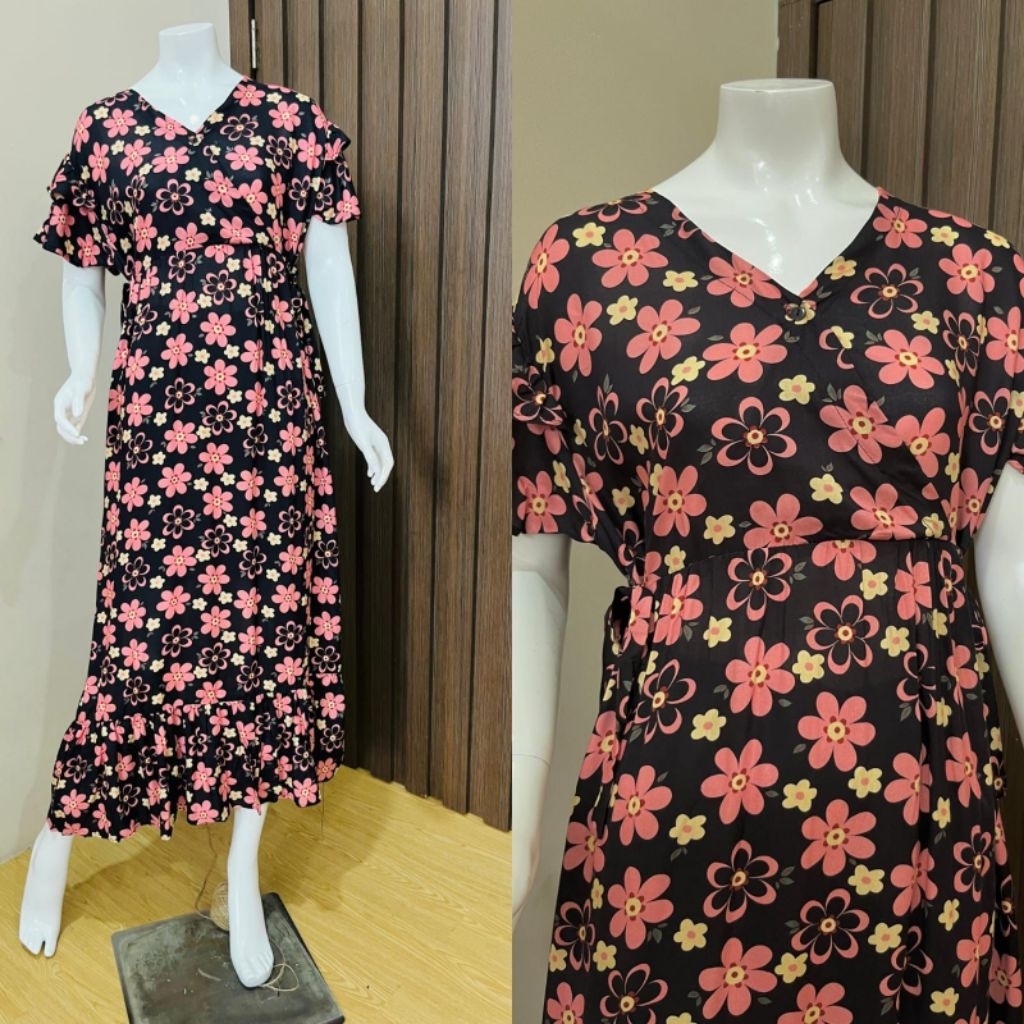 KIMONO SESILIA/DASTER BUSUI MOTIF BUNGA