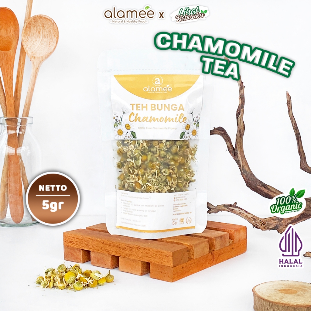 

ALAMEE Teh Chamomile Camomile Tea Flower Relaksasi Anxiety Sleep Tidur Susah 5gr LIHAT KEBUNKU
