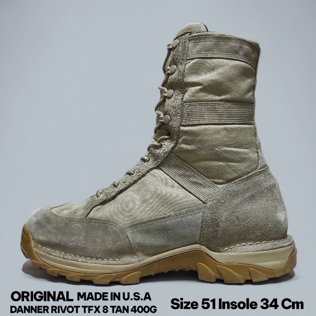 Sepatu Boots Pria Danner Rivot TFX 8 TAN Orignl Scnd Size 51