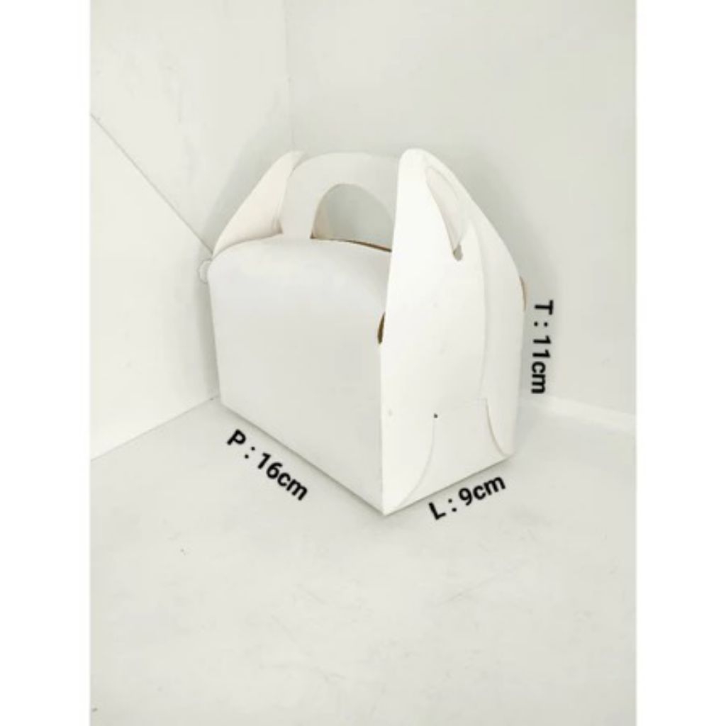 

10 PCS GABLE BOX IVORY 16X9X11 NON LAMINASI