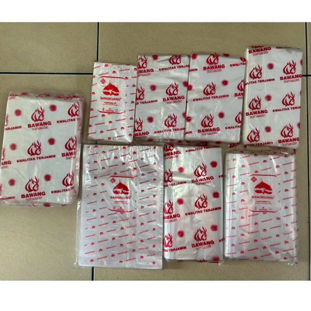 Kantong Plastik Kemasan PP Bening Kaca Kiloan