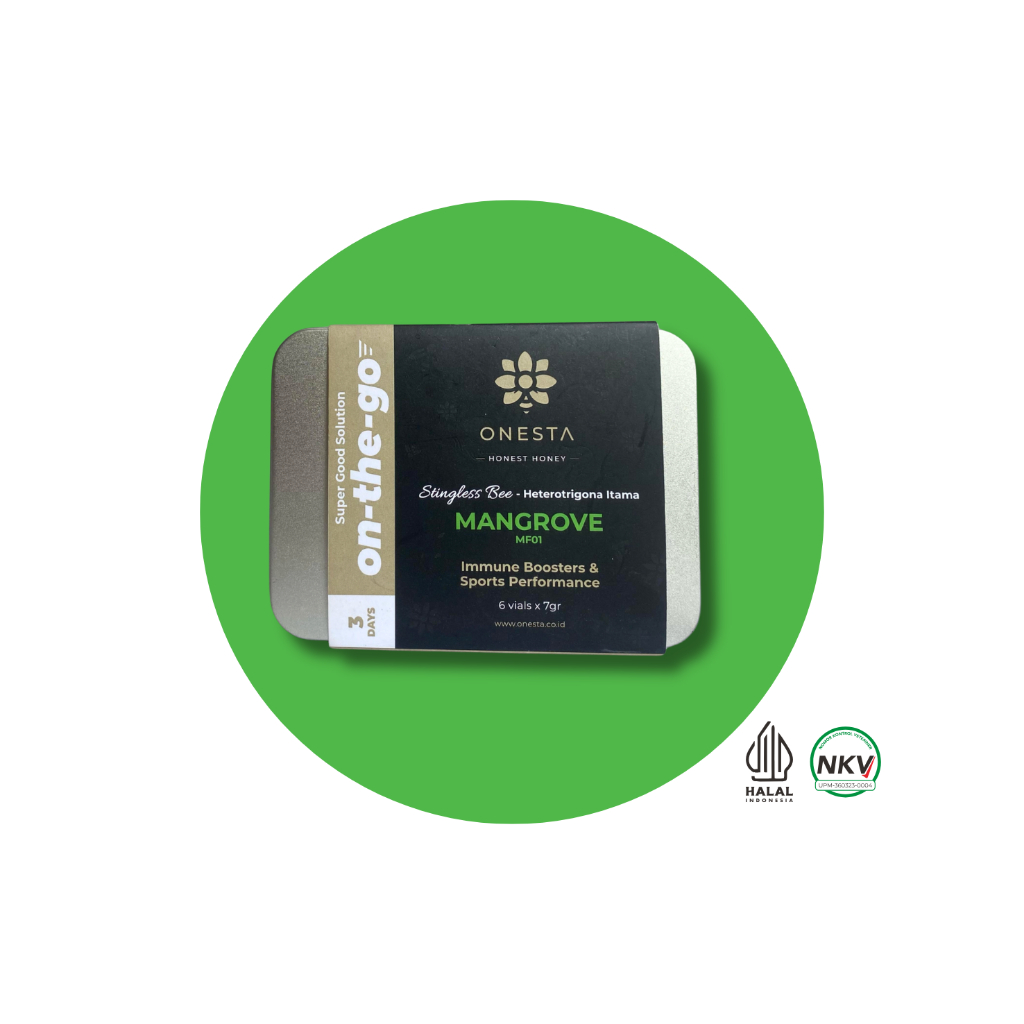 

MANGROVE MF01 ON THE GO | Onesta Honest Honey Madu asli premium raw 100% tanpa campuran | 6vialsX7gr