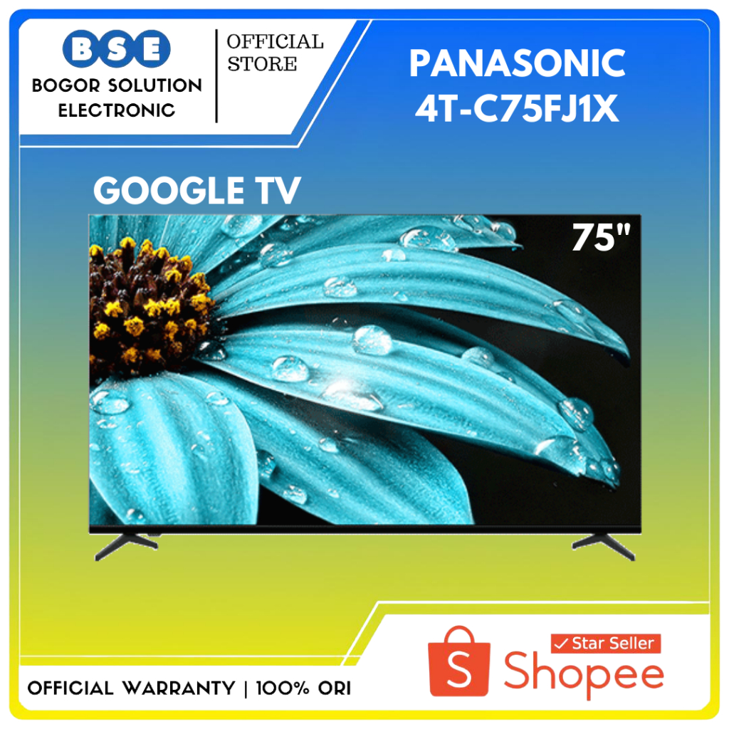 LED Tv Sharp 75 Inci 4T-C75FJ1X Google TV 4 UHD Sharp C75FJ1X 75 Inci