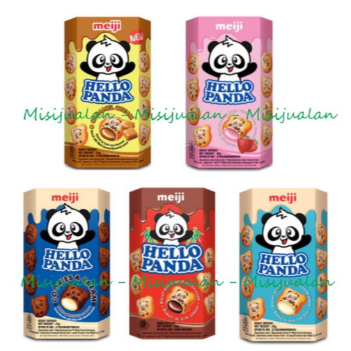 

Hello Panda Meiji 42g Biscuit Chocolate Cookie Cream Caramel Strawberry Vanilla |
