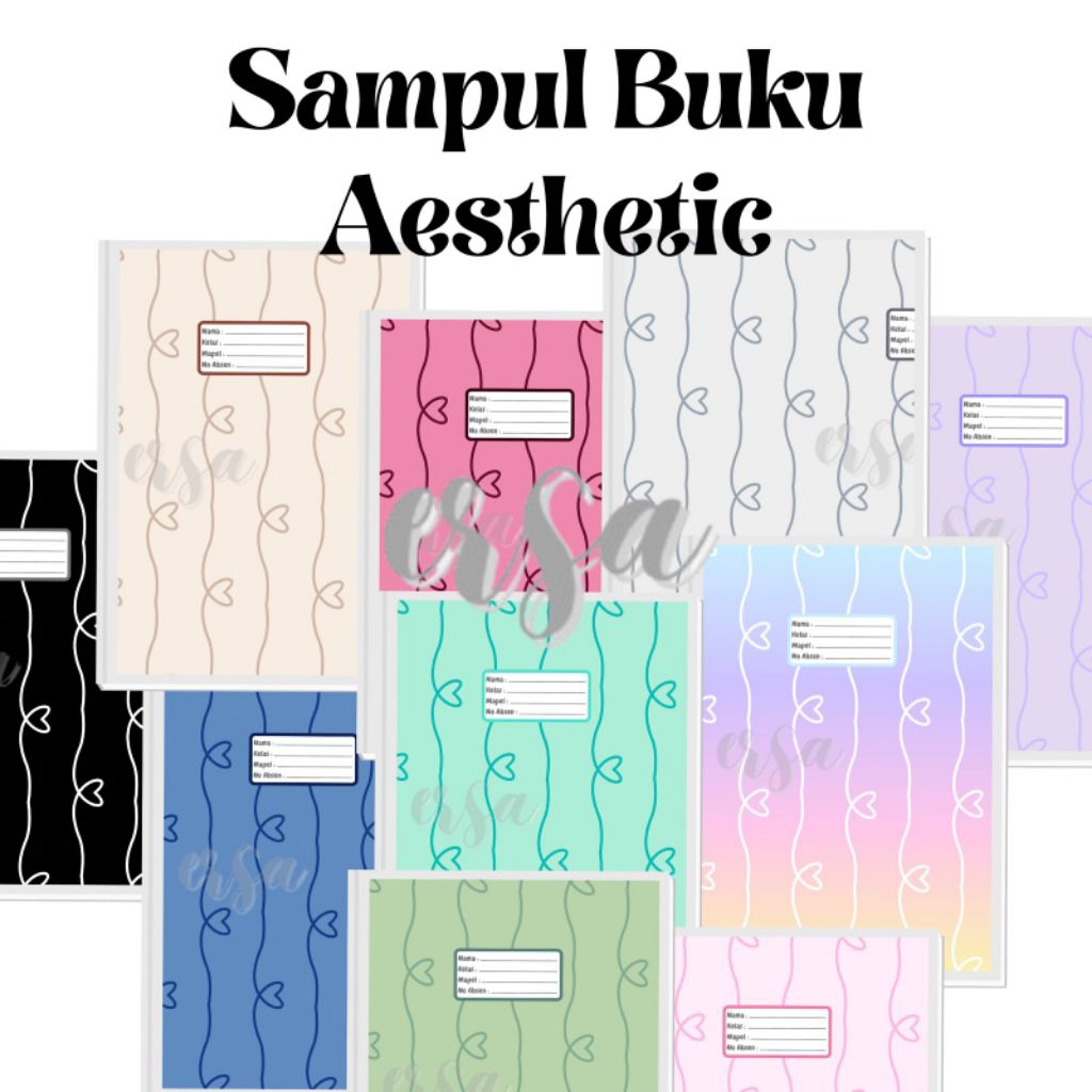 

5 LEMBAR SAMPUL BUKU TULIS AESTHETIC LOVE #1 UKURAN BUKU SIDU DAN BIGBOSS