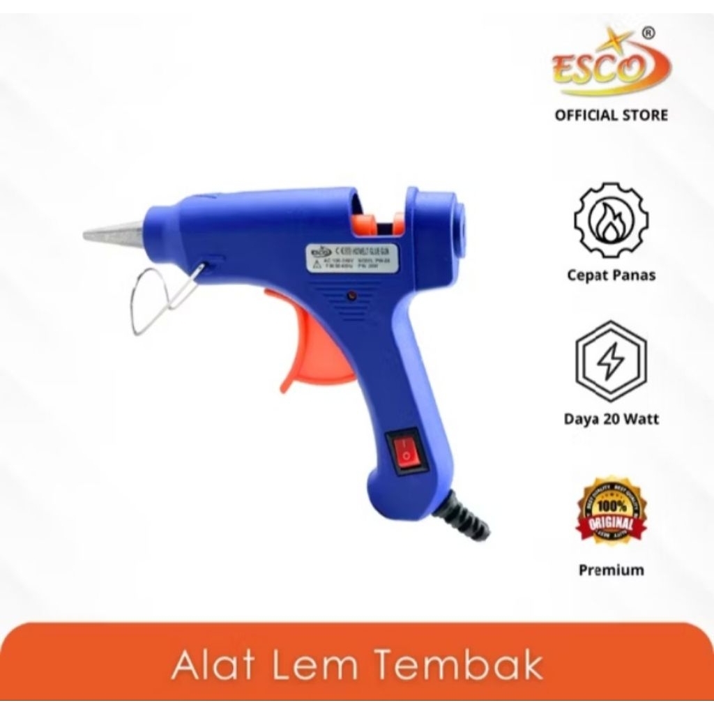 

Alat Mesin Lem Tembak Kecil Listrik Glue Gun Ada Tombol On Off