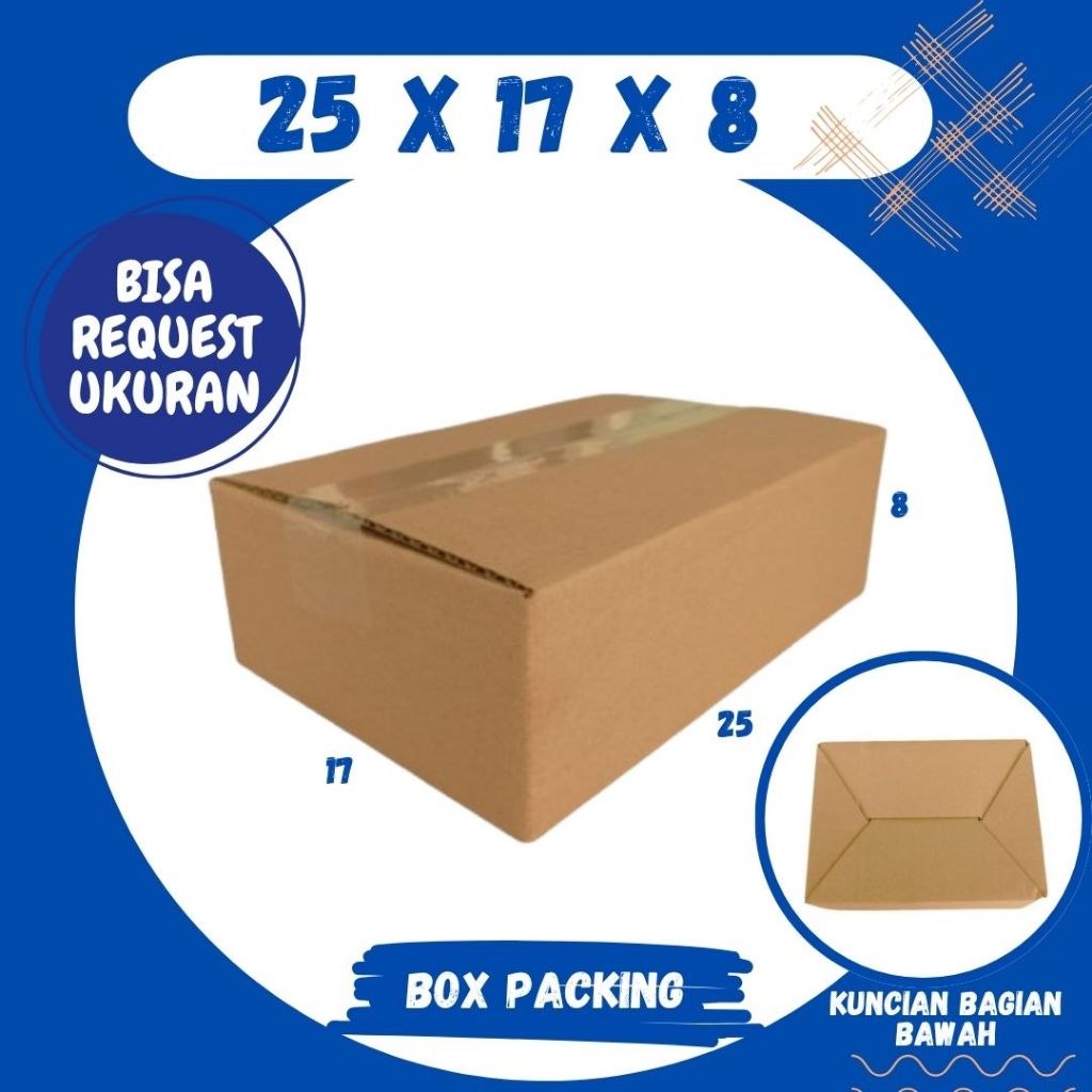 

Kardus 25x17x8 Box A0 Packing Karton Dus Kotak Kemasan kosmetik Jamu Obat Madu Malang Grosir