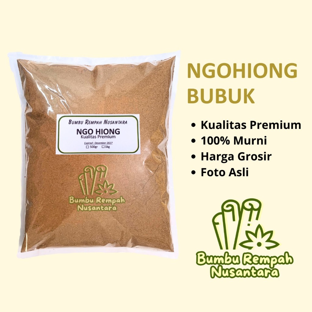 

Ngo hiong 500g 1kg - Rempah Asli Murni | BUMBU REMPAH NUSANTARA | Bumbu Dapur Nusantara Grosir Murah