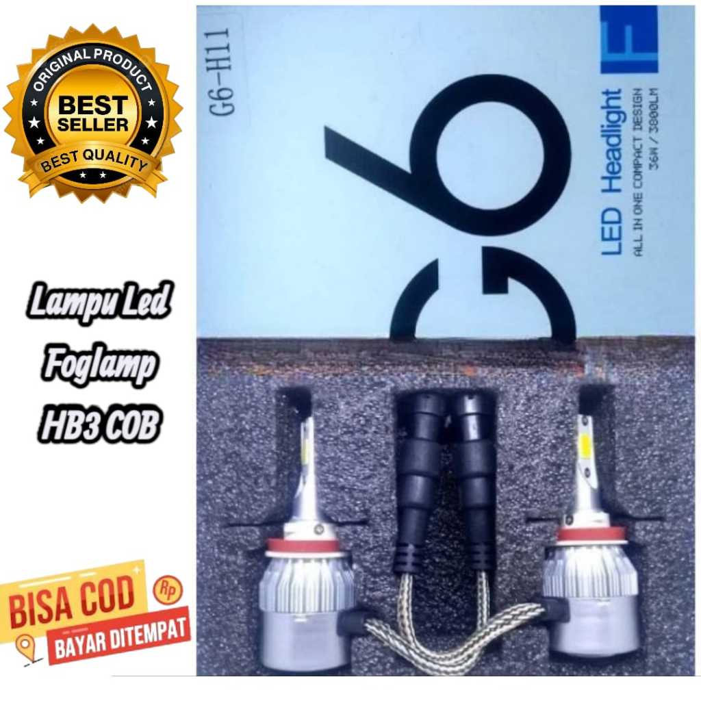 MODIFIKASI - Lampu Led Foglamp HB3 COB LED Headlight / Lampu LED Foglamp HB3 COB TERLARIS