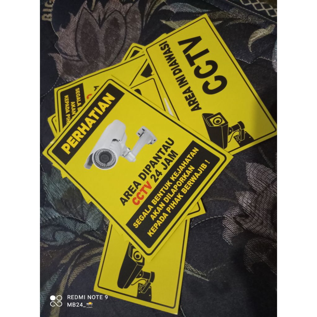 

Stiker area CCTV