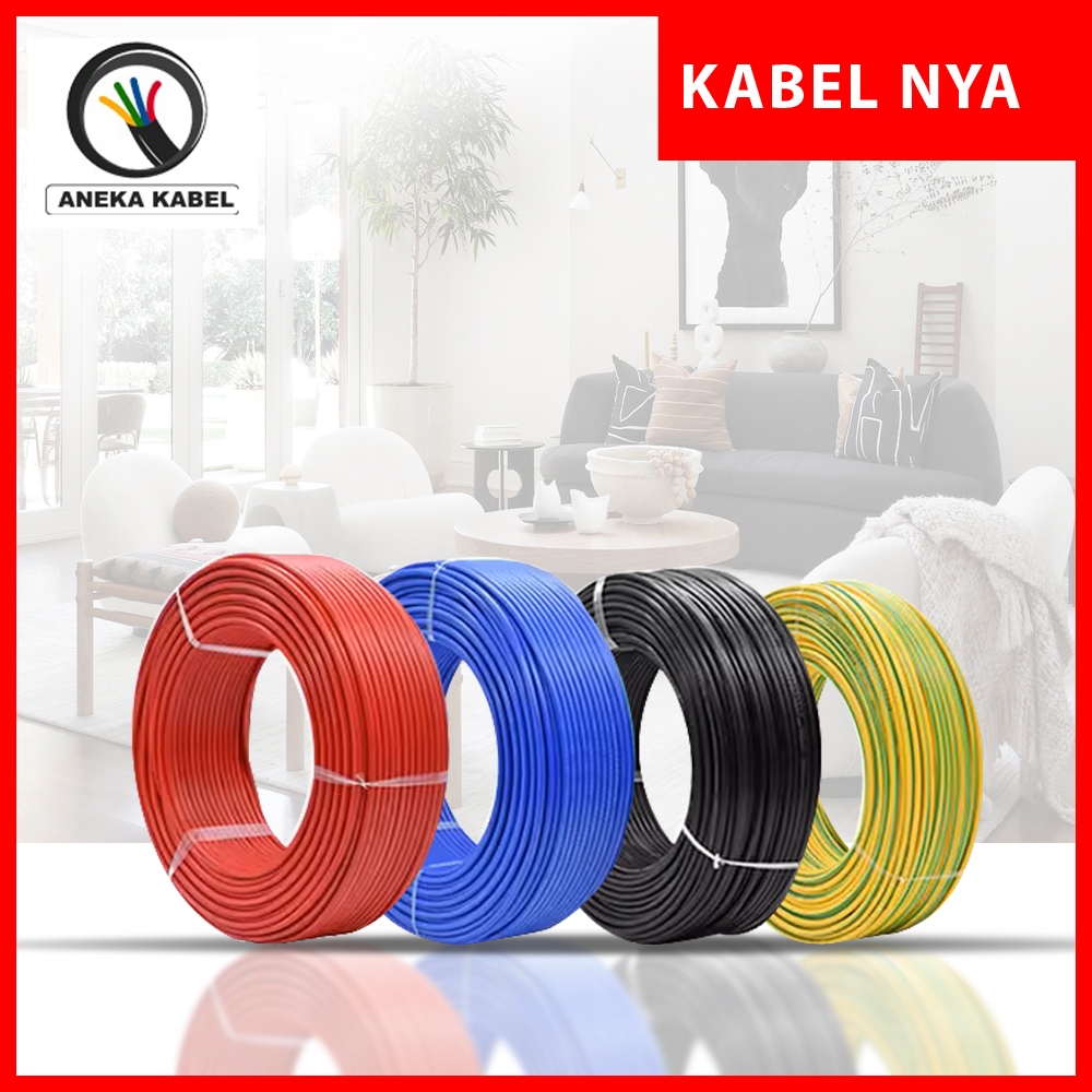 Kabel Listrik Tembaga NYA 4mm Tunggal 50 Meter / Kabel Listrik Engkel Premium