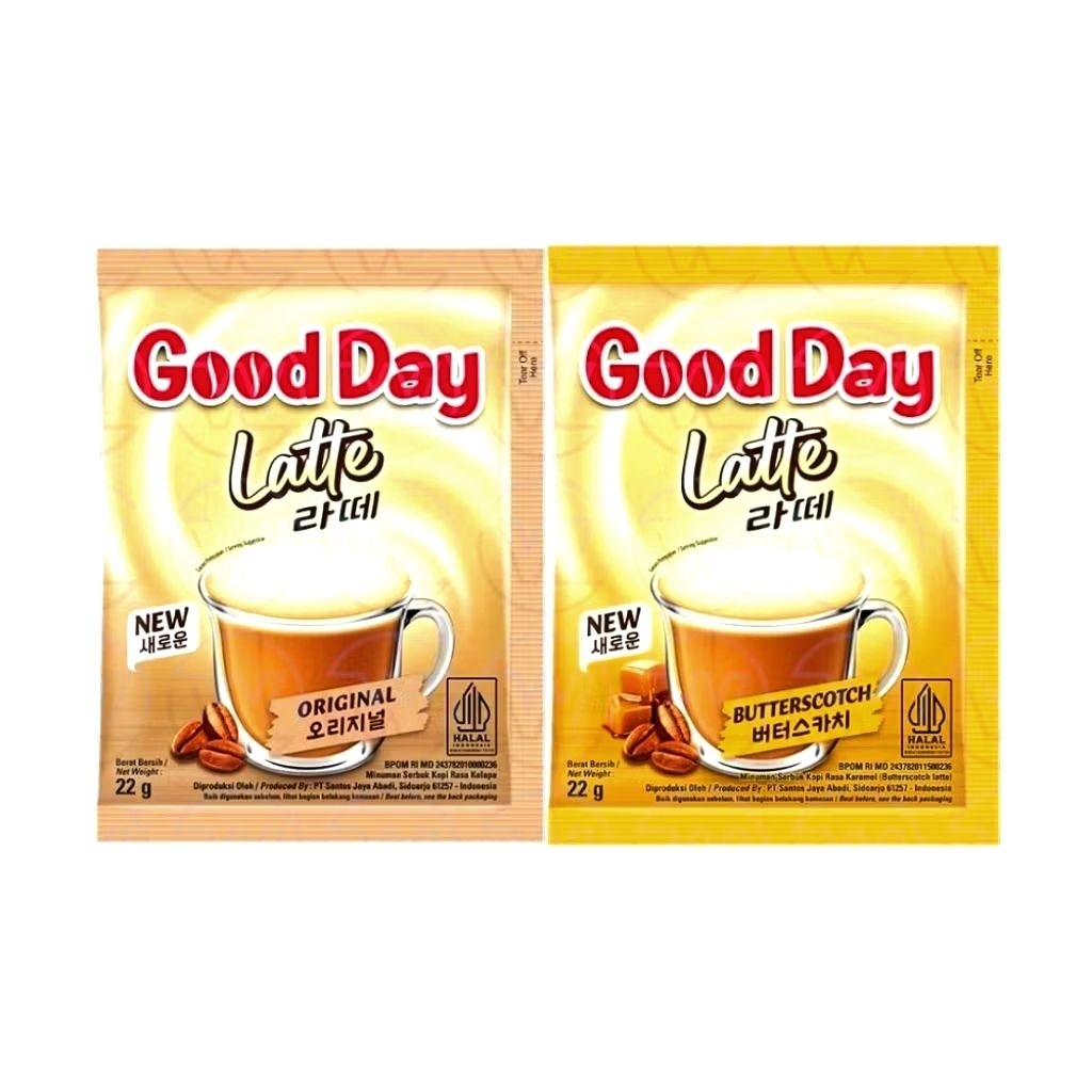 

Good day LATTE butterscotch / original SACHET 22 gram