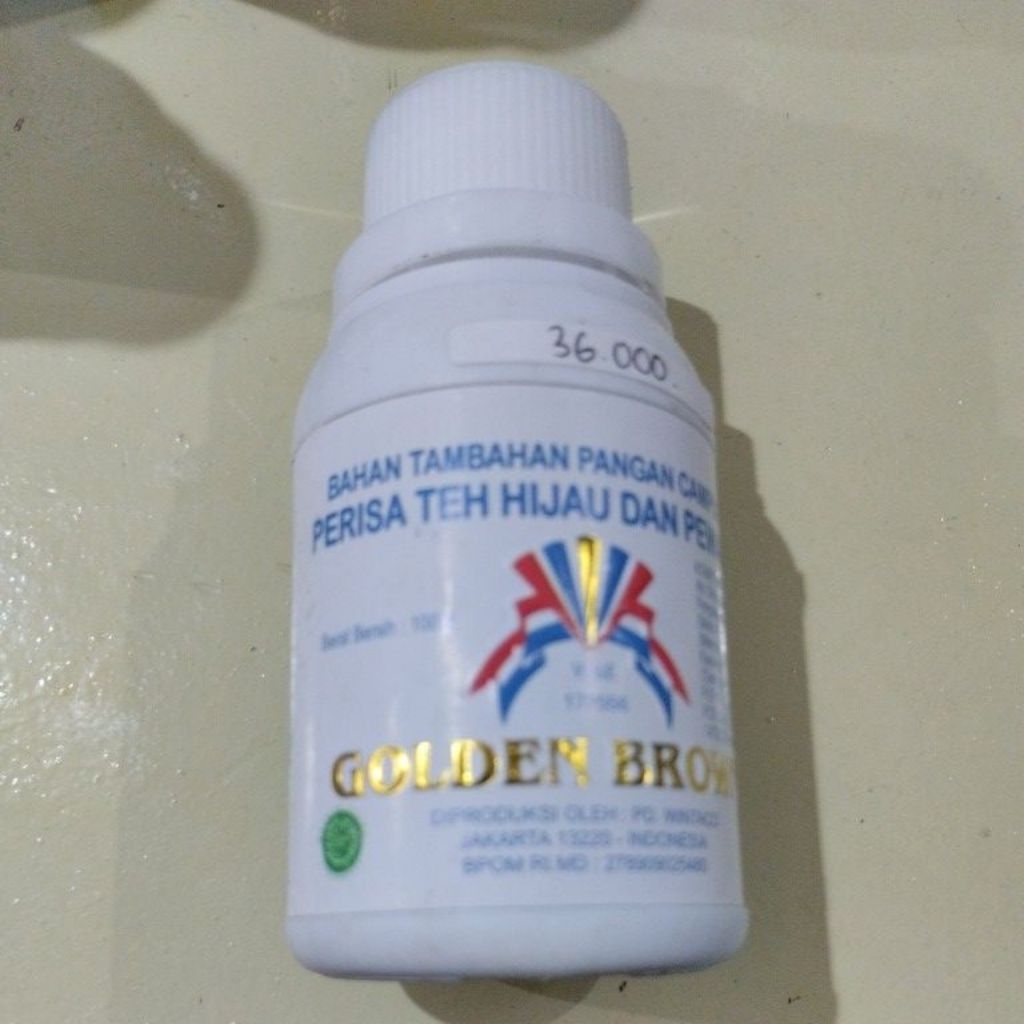 

GOLDEN BROWN perisa teh hijau dan pewarna