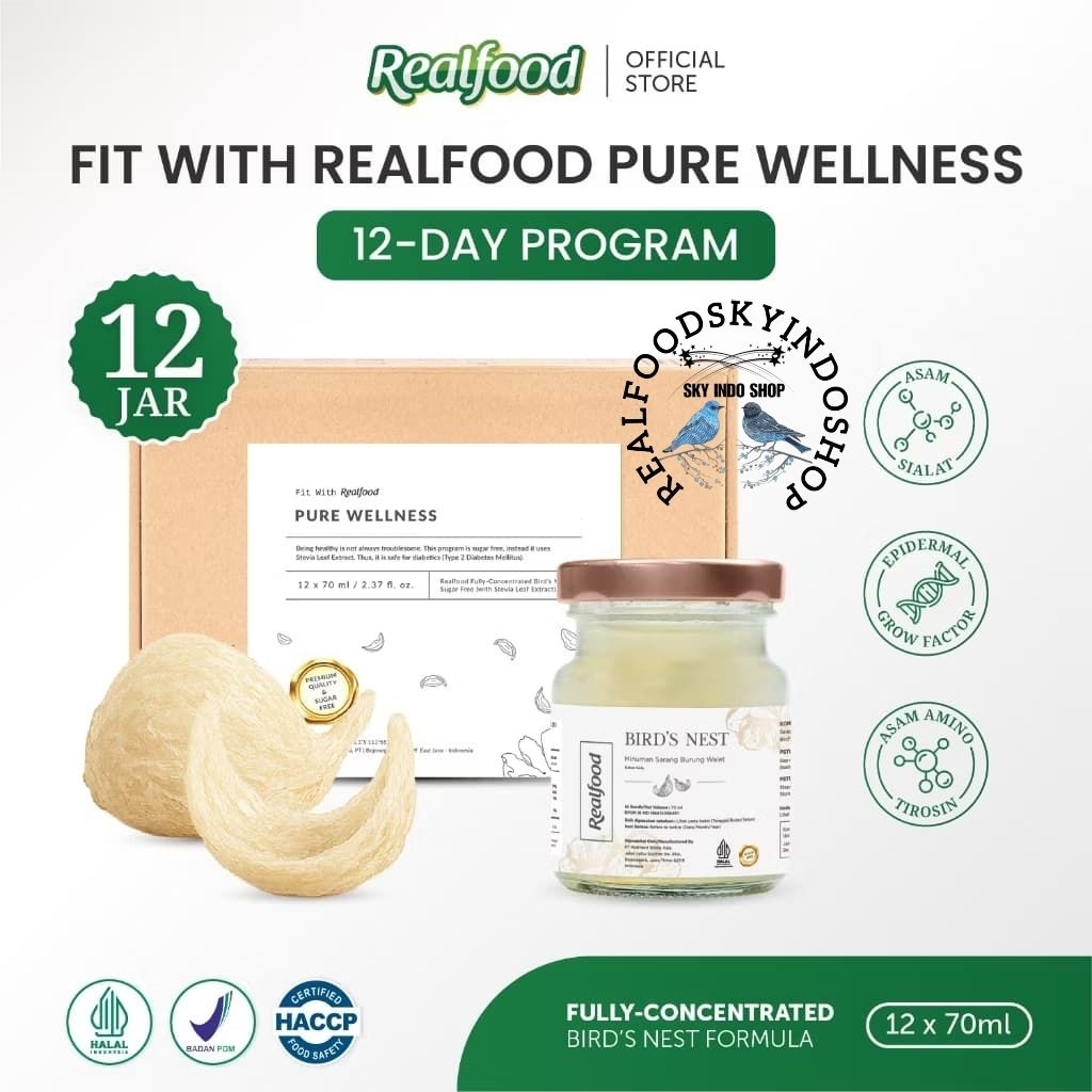 

Realfood Pure Wellness 6 Botol & 12 Botol Diskon Harga ( Minuman Sarang Burung Walet ) RSIS