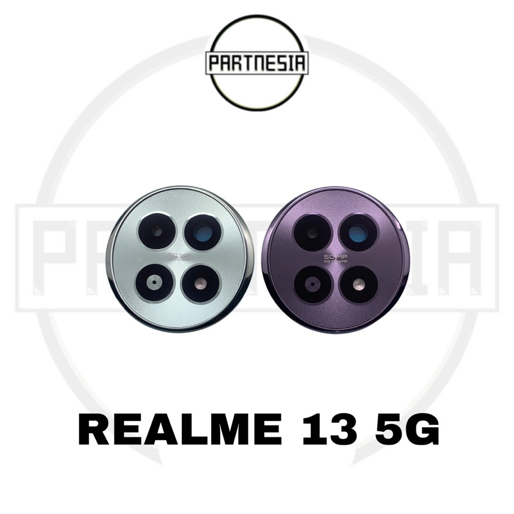 FRAME KAMERA SET KACA LENSA COVER TUTUP KAMERA BELAKANG REALME 13 5G ORIGINAL
