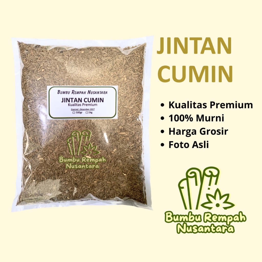 

Jintan Cumin 500g 1kg - Rempah Asli Murni | BUMBU REMPAH NUSANTARA | Bumbu Dapur Nusantara Grosir Murah