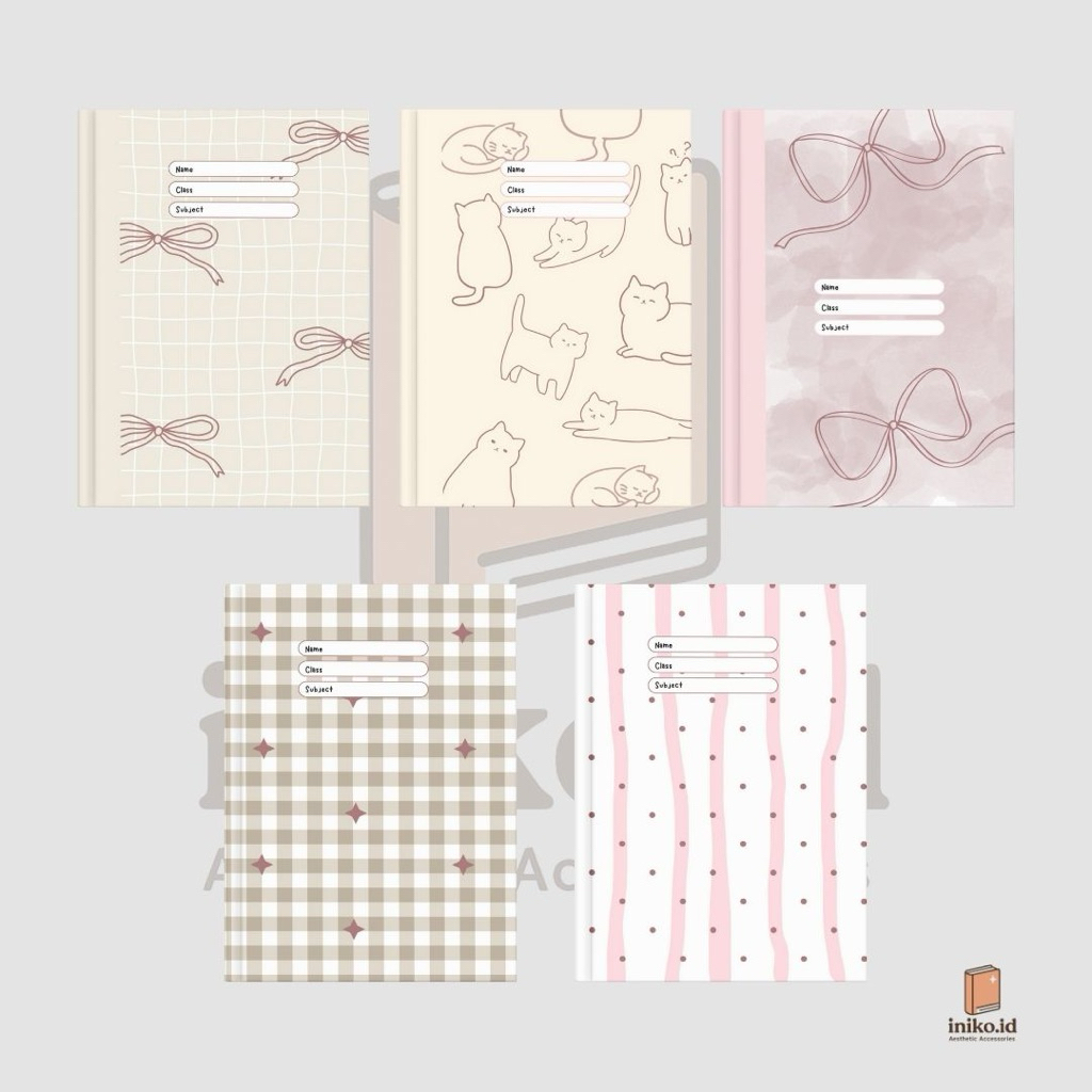 

(ISI 5) SAMPUL BUKU SOFT PINK EDITION AESTHETIC | SAMPUL BUKU SIDU KIKI BIGBOS CAMPUS