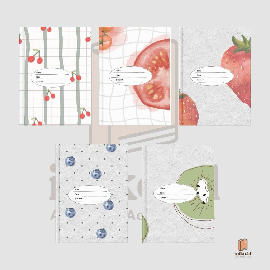 

(ISI 5) SAMPUL BUKU FRUITY EDITION AESTHETIC | SAMPUL BUKU SIDU KIKI BIGBOS CAMPUS