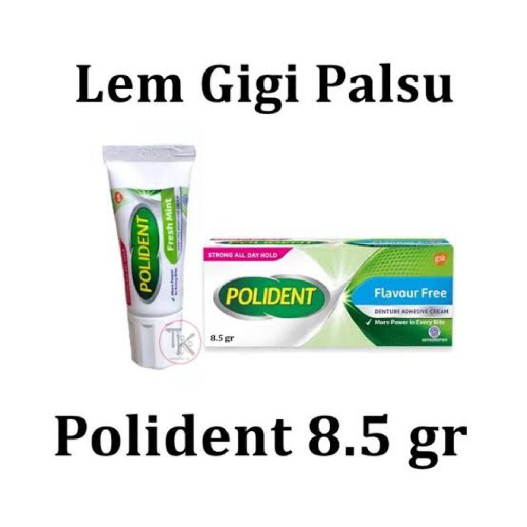 Lem Gigi Polident 8,5 Gr Perekat Gigi Instan