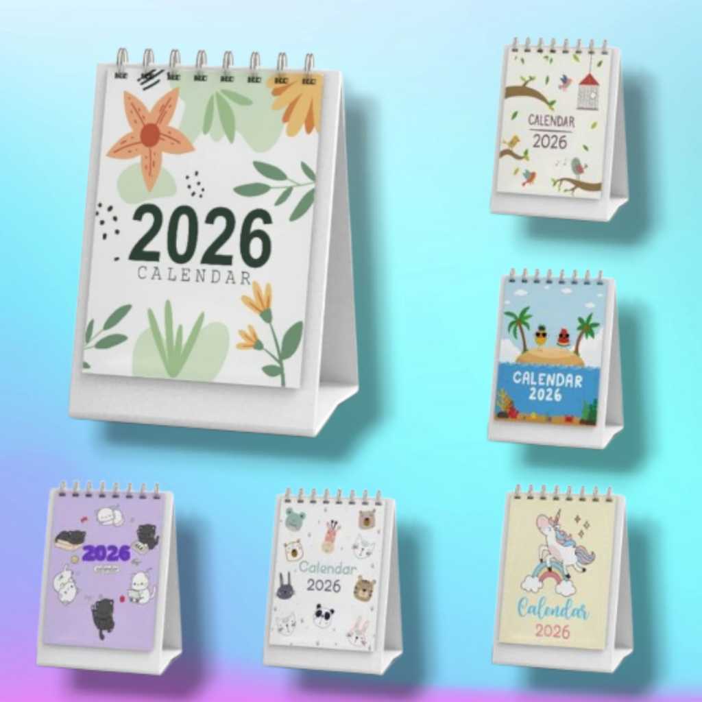 

KALENDER 2026/KALENDER MEJA AESTHETIC/KALENDER KANTOR MINI SIZE