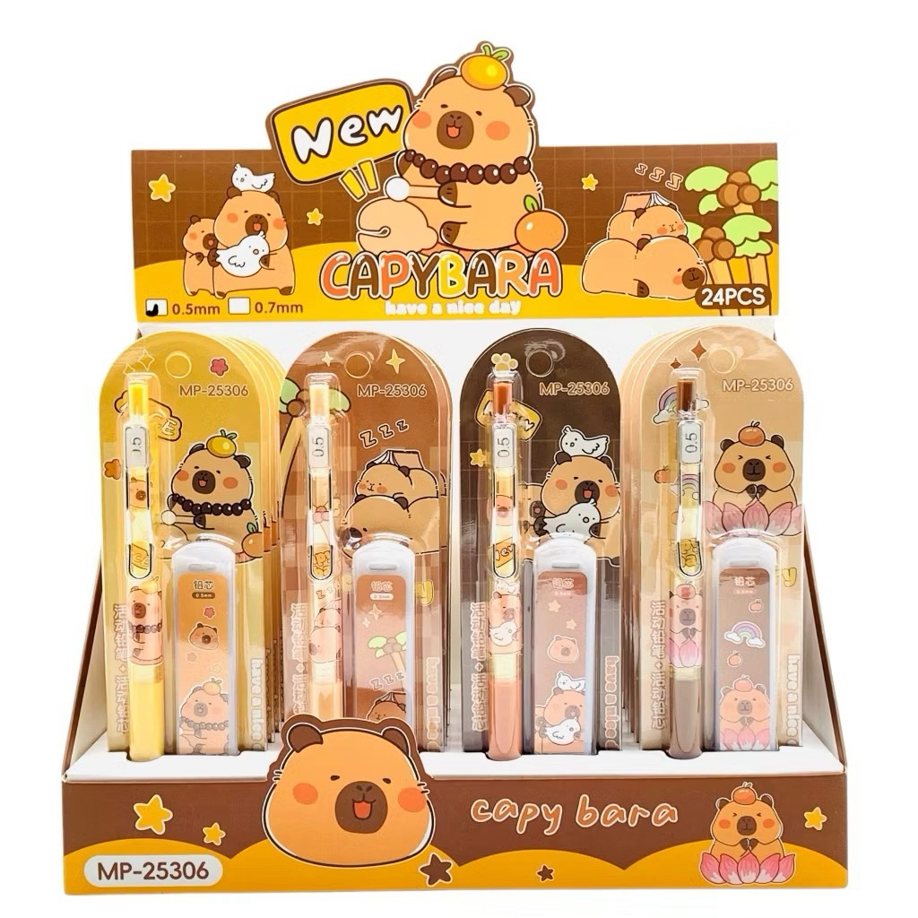 

PENSIL MEKANIK + REFILL CAPYBARA (0.5mm) / PENSIL CETEK