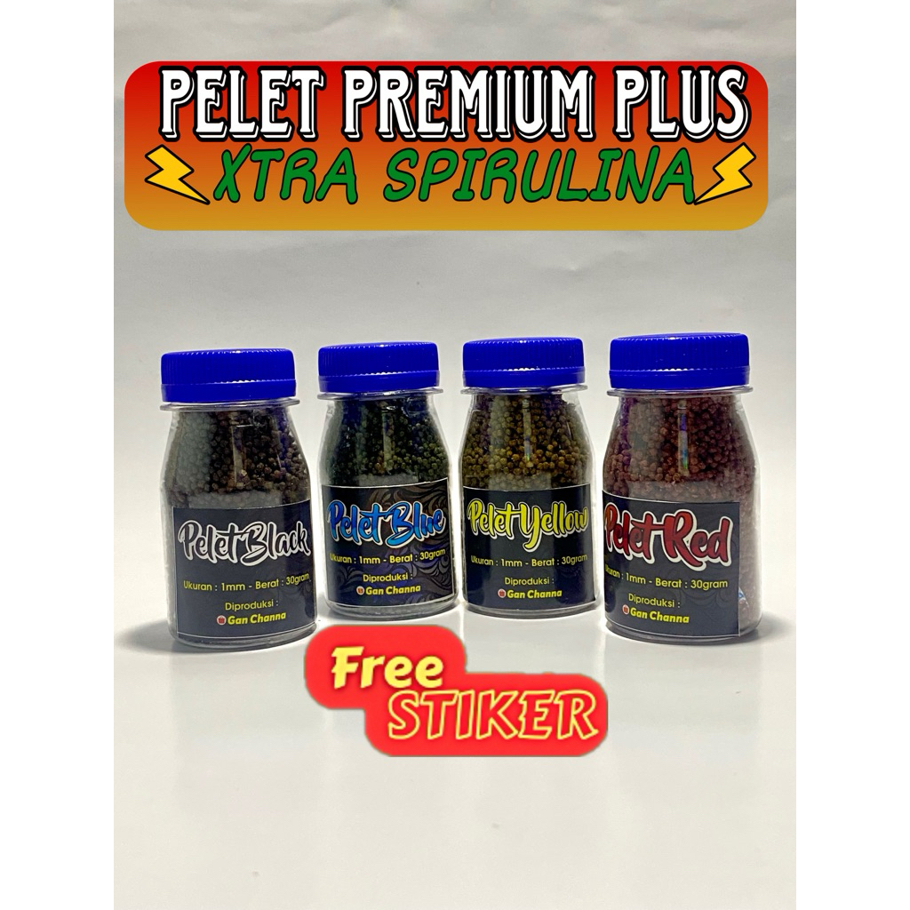 Pelet Premium baby Channa - pelet pigmen booster channa termurah 30gram- Pakan Booster Channa - pele