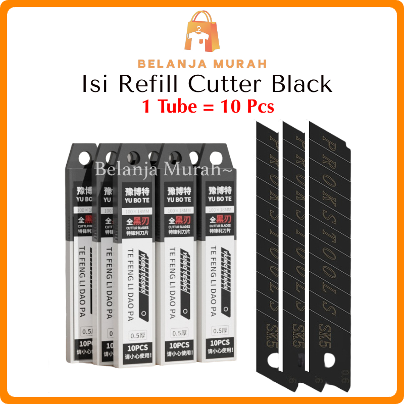 

BEM - A17 Isi Cutter Besar 18mm Stainless Steel Anti Karat SK5 Baja | Isi Ulang Cutter L150 | Cutter SK5 Stainless