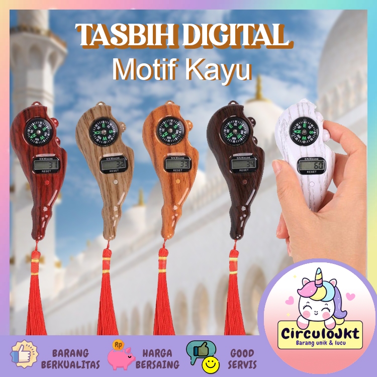 Tasbih Muslim Tasbih Digital Kayu Manik Alat Hitung Digital Tasbih PREMIUM ORI