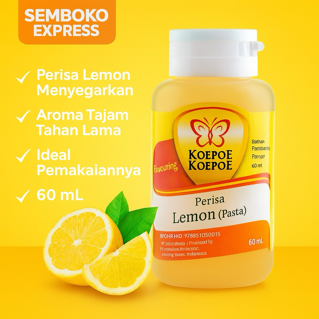 

Koepoe Koepoe Perisa Lemon (Pasta) 60ml – Rasa Segar untuk Aneka Kue & Minuman