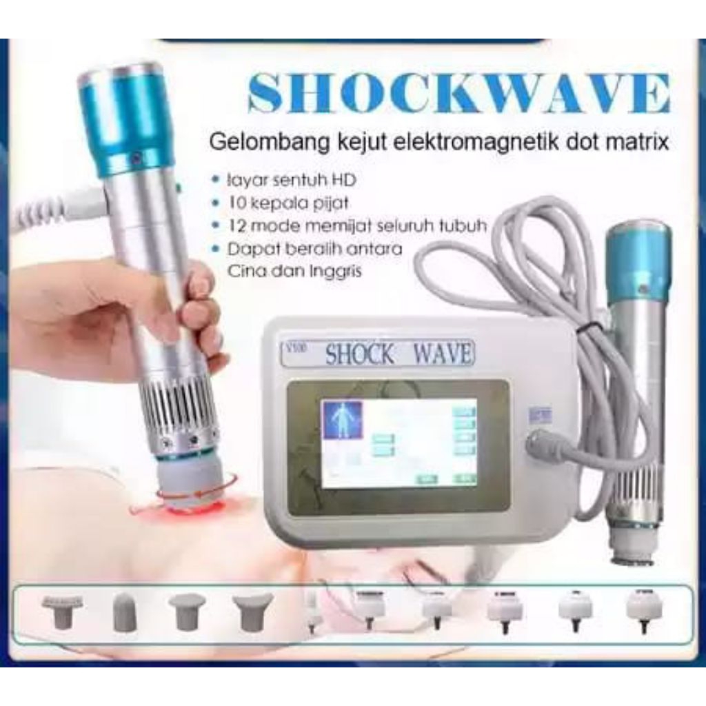 Alat terapi ESWT Fisioterapi Shockwave Pain Relief Therapy ESWT 11 kepala gelombang kejut - Alat - S
