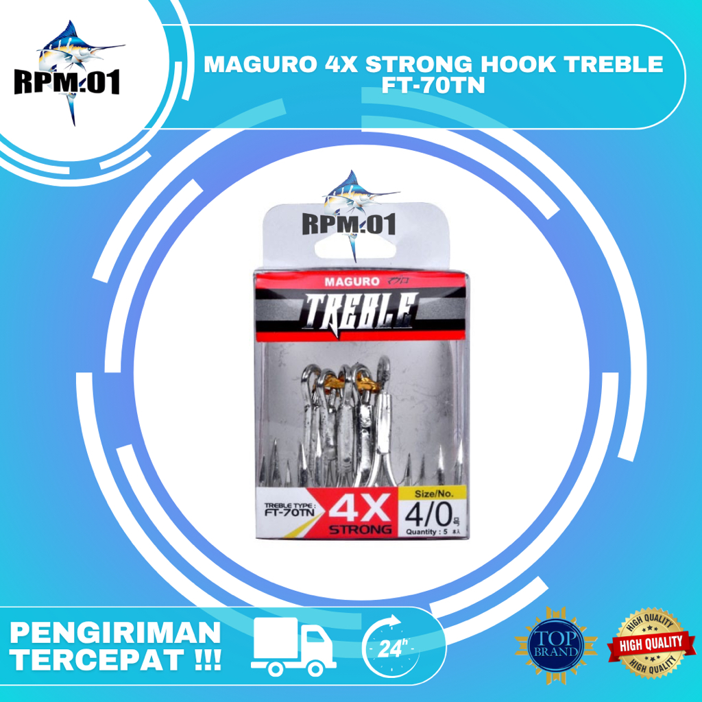 TREBLE HOOK / PANCING TREBLE MAGURO FT-70TN 4X STRONG